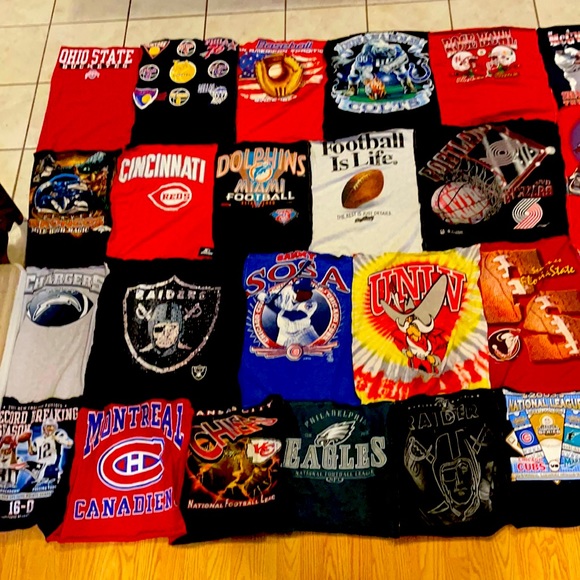 TEE SHIRT SPORTS QUILT!